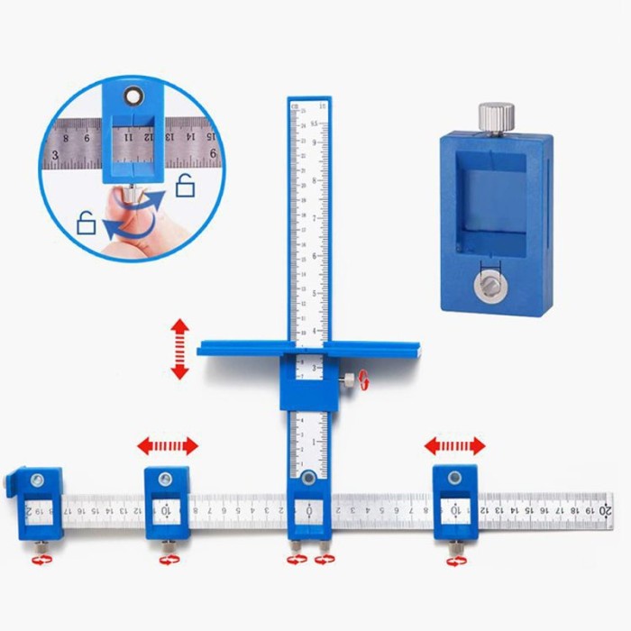 

TERLARIS Penggaris Mal Lubang Bor SP / Punch Locator / Dublicator Hole