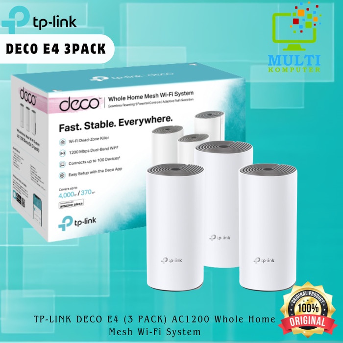 Tp Link Deco E4 / Tplink Deco E 4 - 3 Pack
