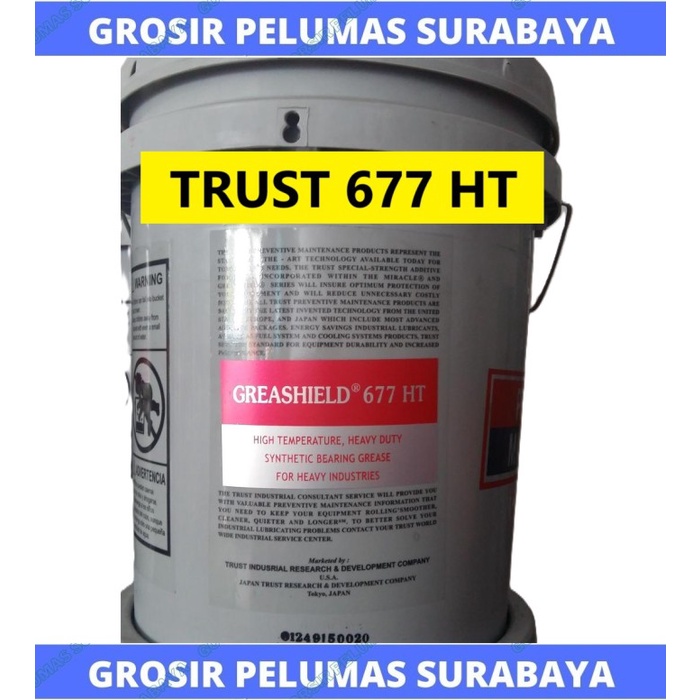 TRUST GREASE 677 HT MERAH 16KG , HI TEMP , TAHAN PANAS 285'C , 80PON ORIGINAL