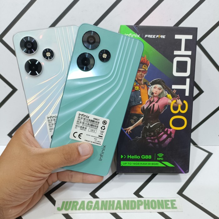 Infinix Hot 30 NFC 8/128GB Hp Second Seken Bekas Fullset *