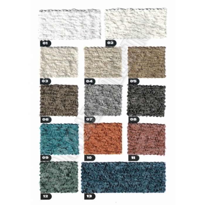 TERLARIS Kain Beludru Bludru Velvet Wol Domba Boucle - Zimmer (Sofa, Jok Kursi)