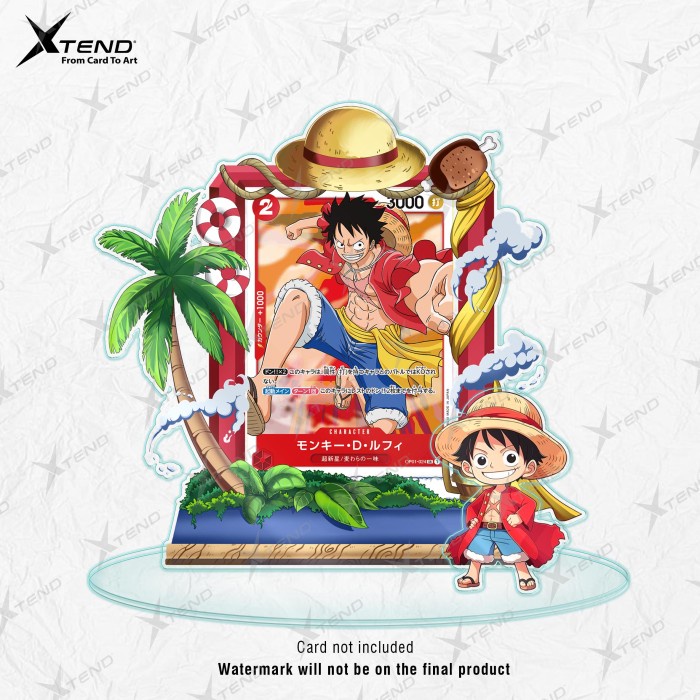 Standee Frame Luffy One Piece Original Tcg Japan Jepang English