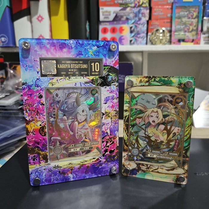 Stand Pigura Kartu Naruto Kayou Grading Tsunade Jiraiya Minato