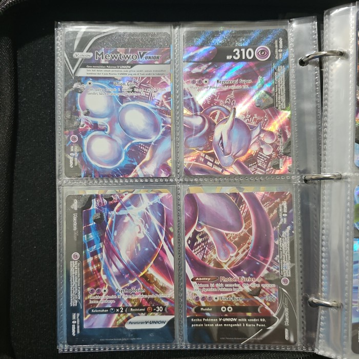 Mewtwo V Union Set Original Pokemon Tcg Indonesia