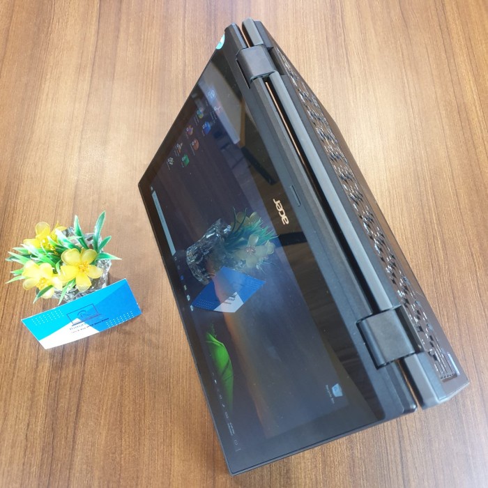 LAPTOP ACER ASPIRE SPIN INTEL PENTIUM RAM 4GB SSD 128GB BEKAS SECOND *