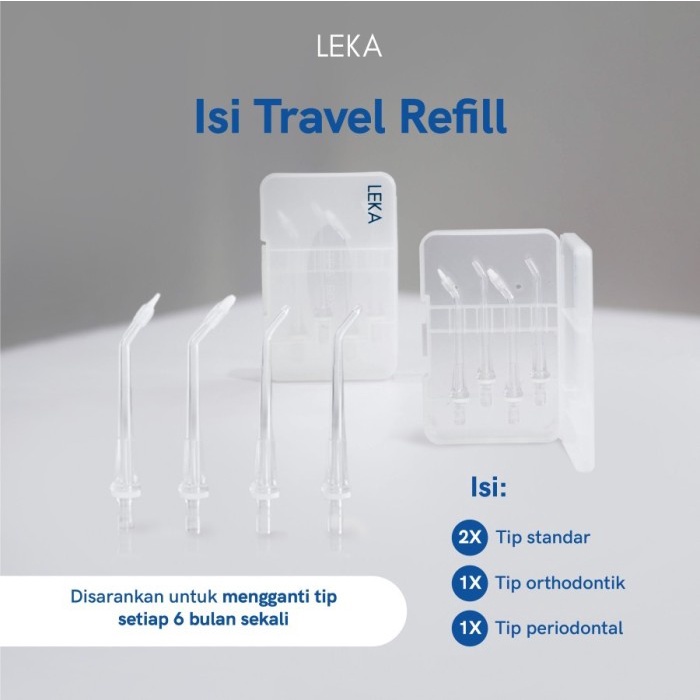 Terlaris Refill Pack Tip - LEKA OC556 Aqua Flosser SALE