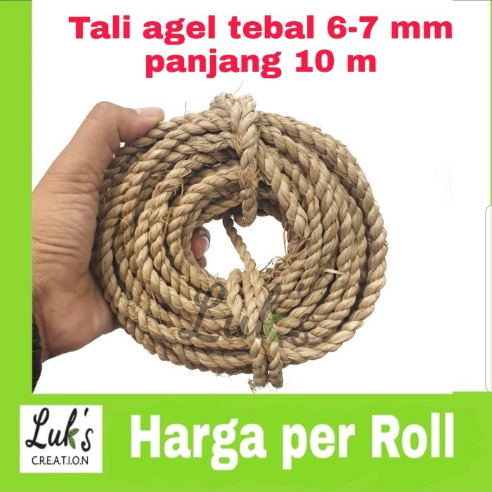 

(GoodSeller) Tali agel 6-7 mm 10 meter tali mendong kerajinan