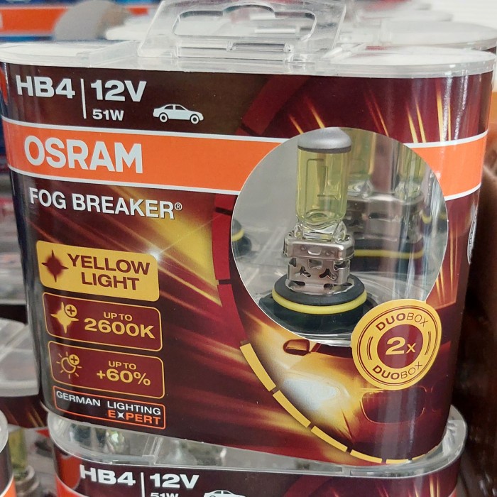 Bohlam Lampu Kabut Foglamp Kuning Avanza Innova OSRAM HB4 Fog Breaker