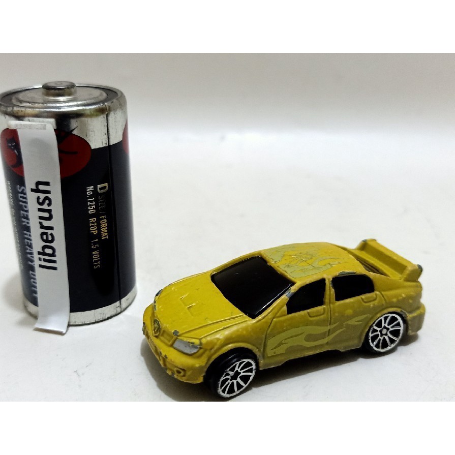 diecast motor max mitsubishi lancer evolution yellow