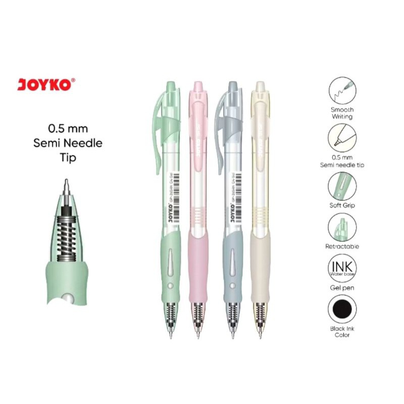 

Pulpen Joyko Motif Pastel Terlaris 1 Pack 12 Pcs