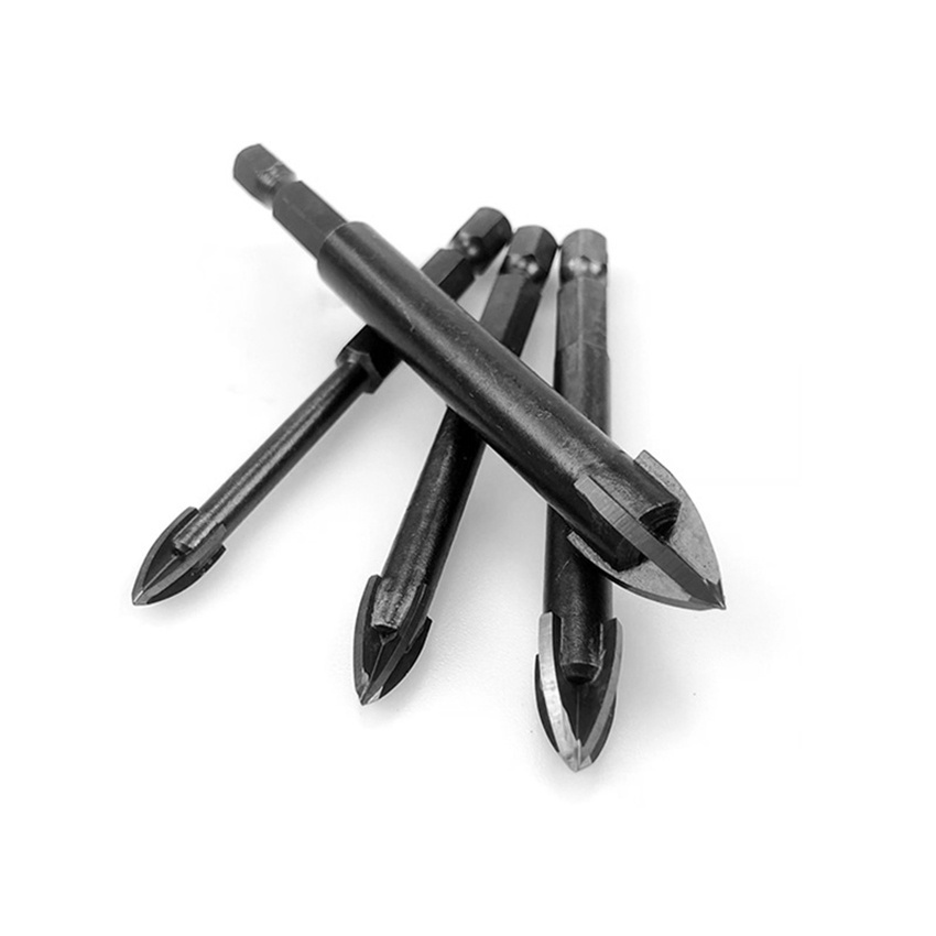 Purvisco - 5PCS Mata Bor untuk Mata Bor Silang Granit/keramik/beton/kaca/granit keramik/mata bor