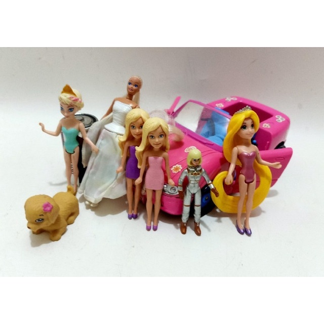 mattel polly pocket car barbie wedding astronaut figure doll princess