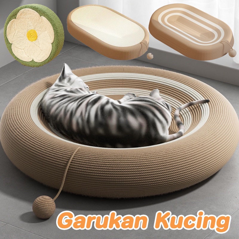 2 in 1 Garukan Kucing cat scratcher /Cakar Model Bulat Untuk Kucing Mainan Cakar Bulat Untuk Kucing