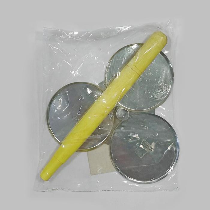 

Cetakan Peyek Bulat Stainless 3 Lubang Diameter 8Cm Anti Lengket Kitchenware