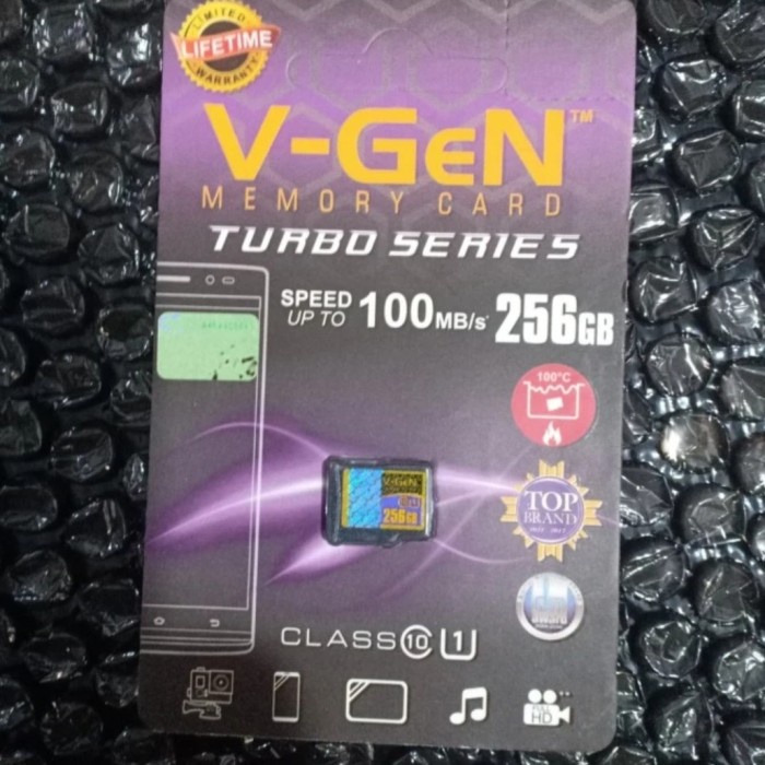 Vgen 256 Gb Micro Sd V-Gen 256 Gb Class 10 Turbo Memory Card Original