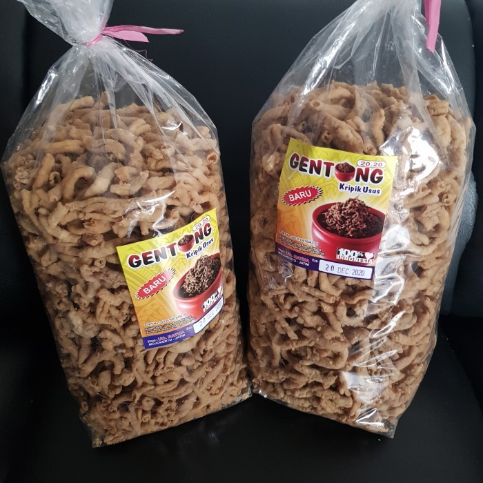 

(TopSeller) Kripik Usus Ayam Cap Gentong Malang Murah 2kg