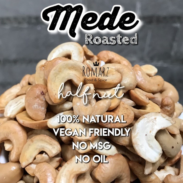 

(TopSeller) KACANG MEDE OVEN BELAH 2 - 500gr / MEDE PANGGANG / MENTE OVEN BELAH 2