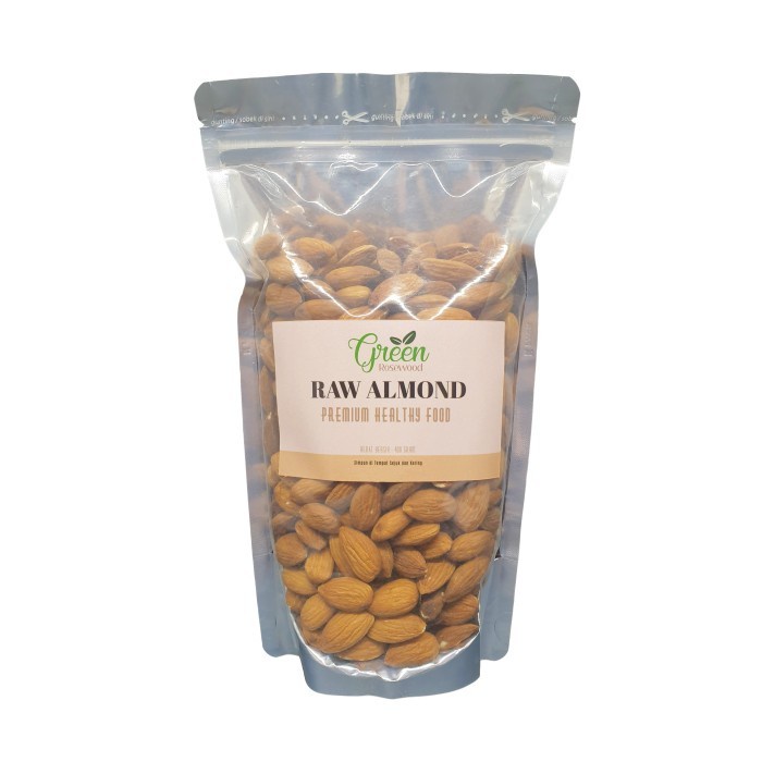 

(TopSeller) KACANG ALMOND MENTAH UTUH 400 GRAM PREMIUM - RAW ALMOND WHOLE 400 GR
