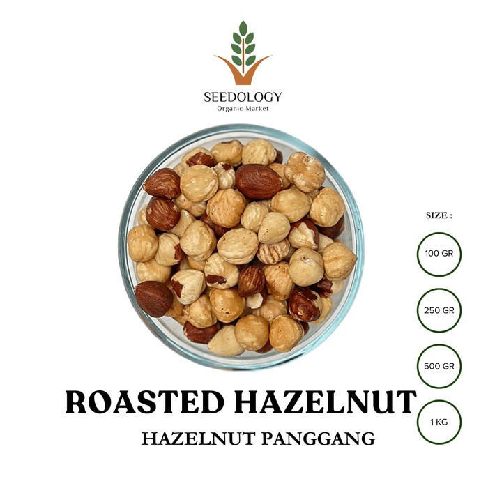 

(TopSeller) Roasted Hazelnut 250gr - Kacang Hazelnut Panggang