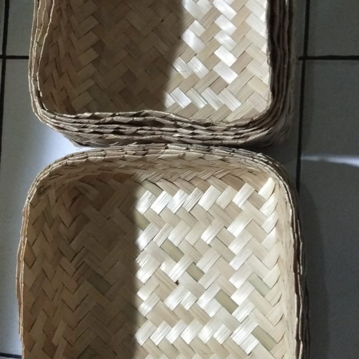 besek bambu 20x20 sepasang murah