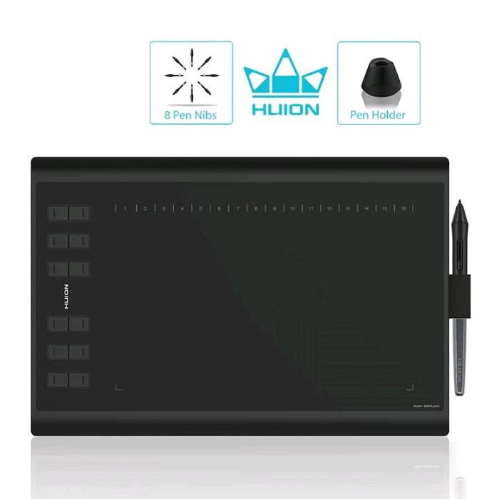 Huion Inspiroy H1060P Graphics Drawing Tablet 8192 Pen Pressure W3636