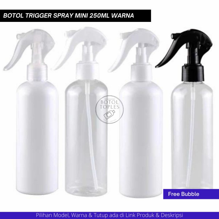 botol trigger 250ml spray bening tebal (HARGA GROSIR)