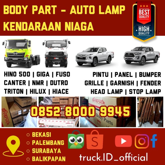 [TopSeller] LAMPU REM BELAKANG STOP LAMP TOYOTA HI LUX HILLUX HILUX VIGO VEEGO