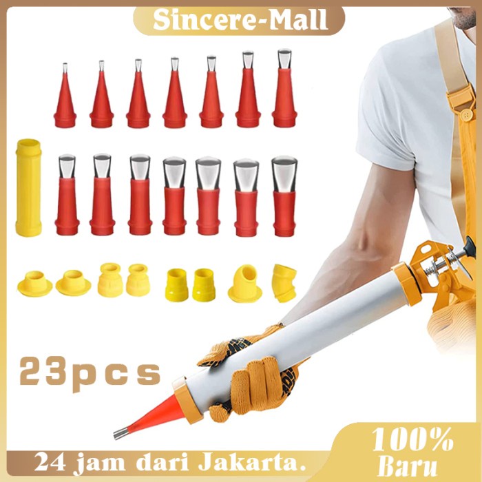 

Aplikator Dengan Base Kits Spuit Caulking Caulk Nozzle Alat Caulking
