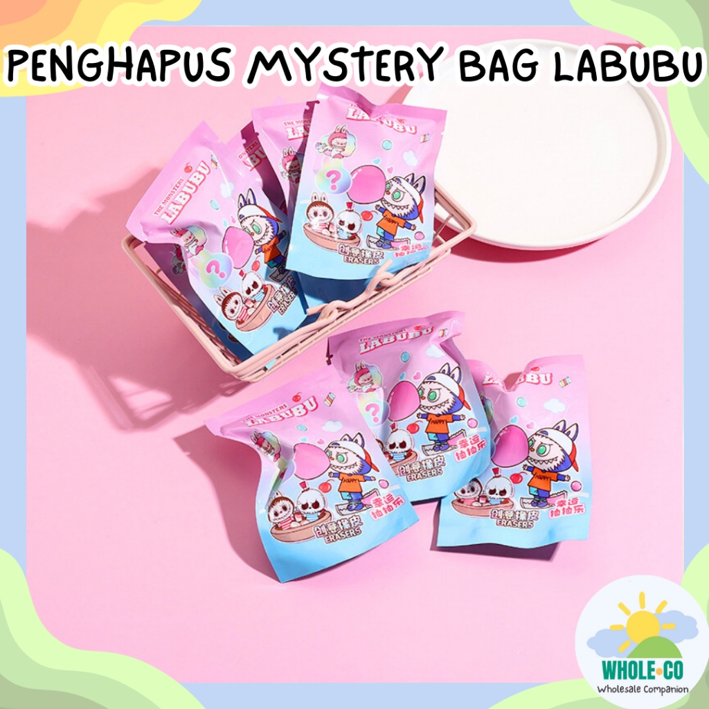 

(1 Box Isi 32 Pcs) Penghapus Misteri Labubu Premium The Monsters Blind Box Lucu Unik Imut Termurah