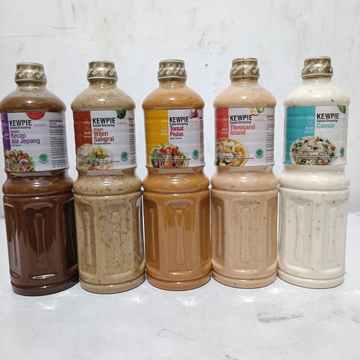

KEWPIE Salad Dressing 1Ltr / Wijen Sangrai Thousand Caesar Tomato Soy
