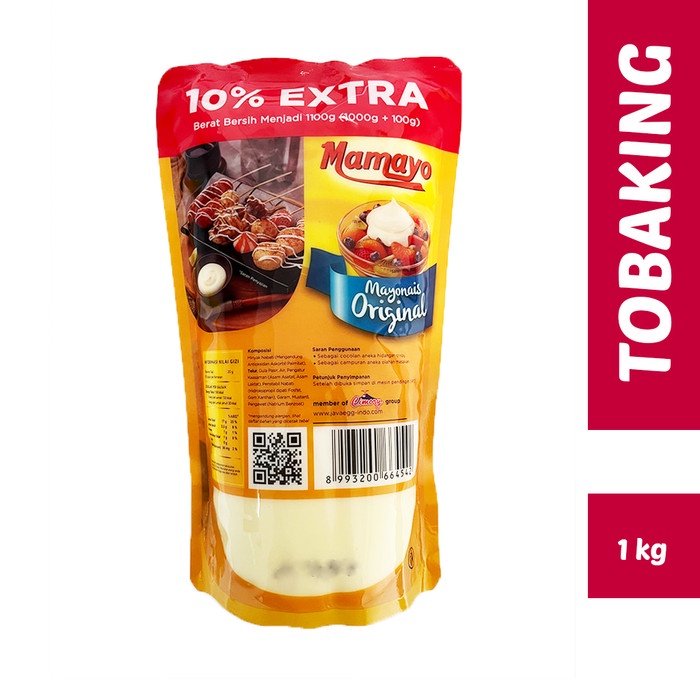 

Mamayo Mayonaise 1 kg Mayones Orinal Mayonais 1 gr