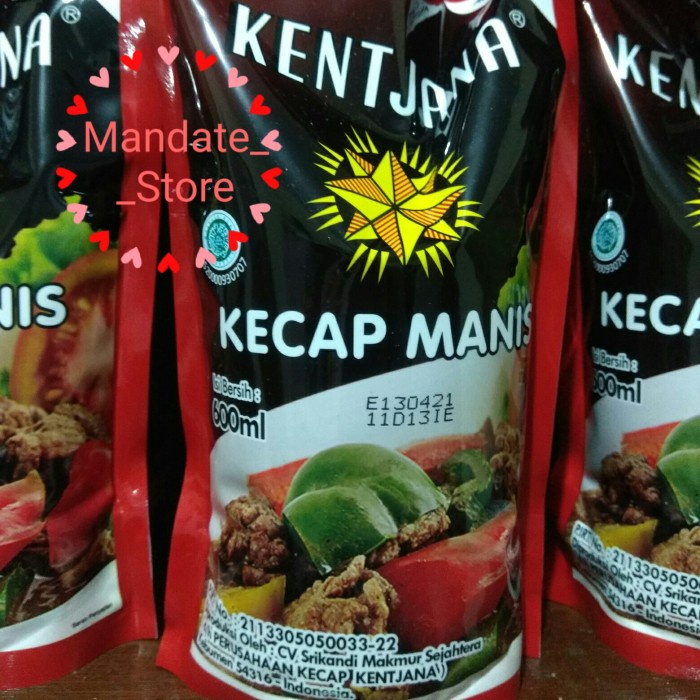 

Kecap Manis Cap Kentjana 600ml asli Kebumen