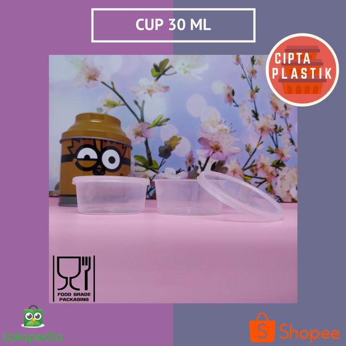 (Expert) Cup Sambel 30 ml/Tempat Sambel/Cup Saus Sambel/Cup Bulat /Cup Mini