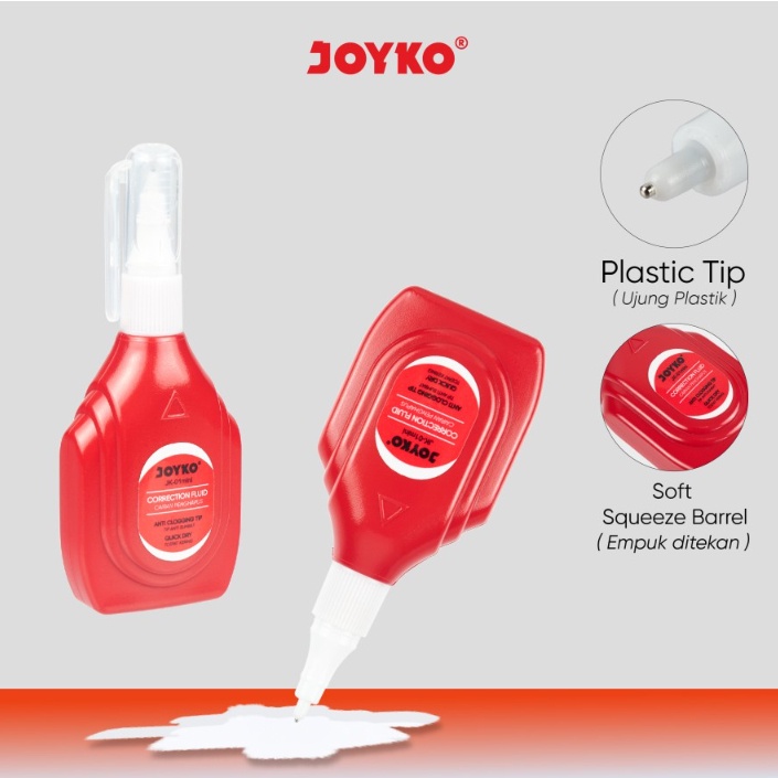 

(12pc) TIP EX CAIR JOYKO JK 01 MINI / CORRECTION FLUID TIPE X / PENGHAPUS PEN CAIR