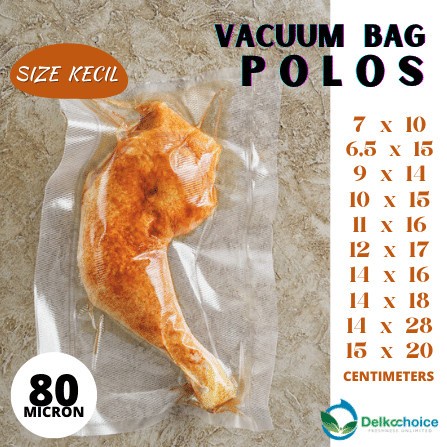 (Expert) PLASTIK VACUM VAKUM VACUUM BAG SEALER POLOS SIZE KECIL DELKOCHOICE