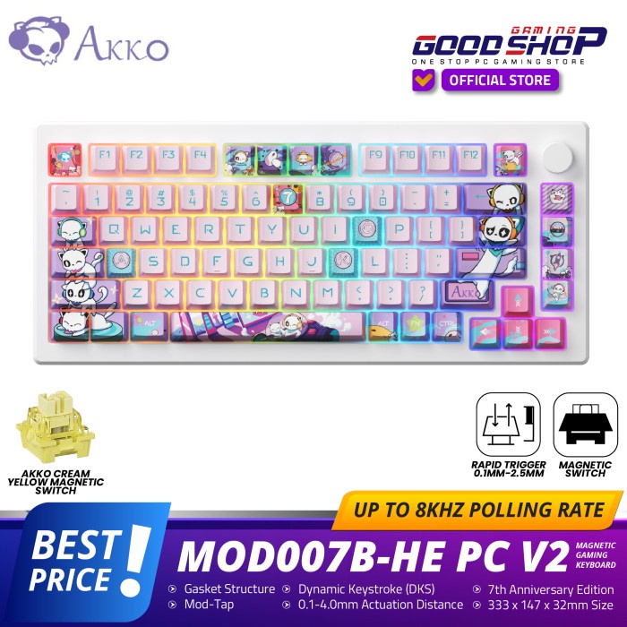 [Expert] Akko 7th Anniversary MOD007 / MOD007B-HE PC Rapid Trigger Mechanical Keyboard