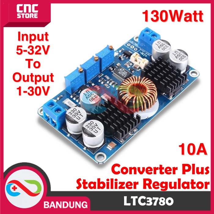 LTC3780 AUTO DC BUCK-BOOST CONVERTER + STABILIZED REGULATOR 10A 130W