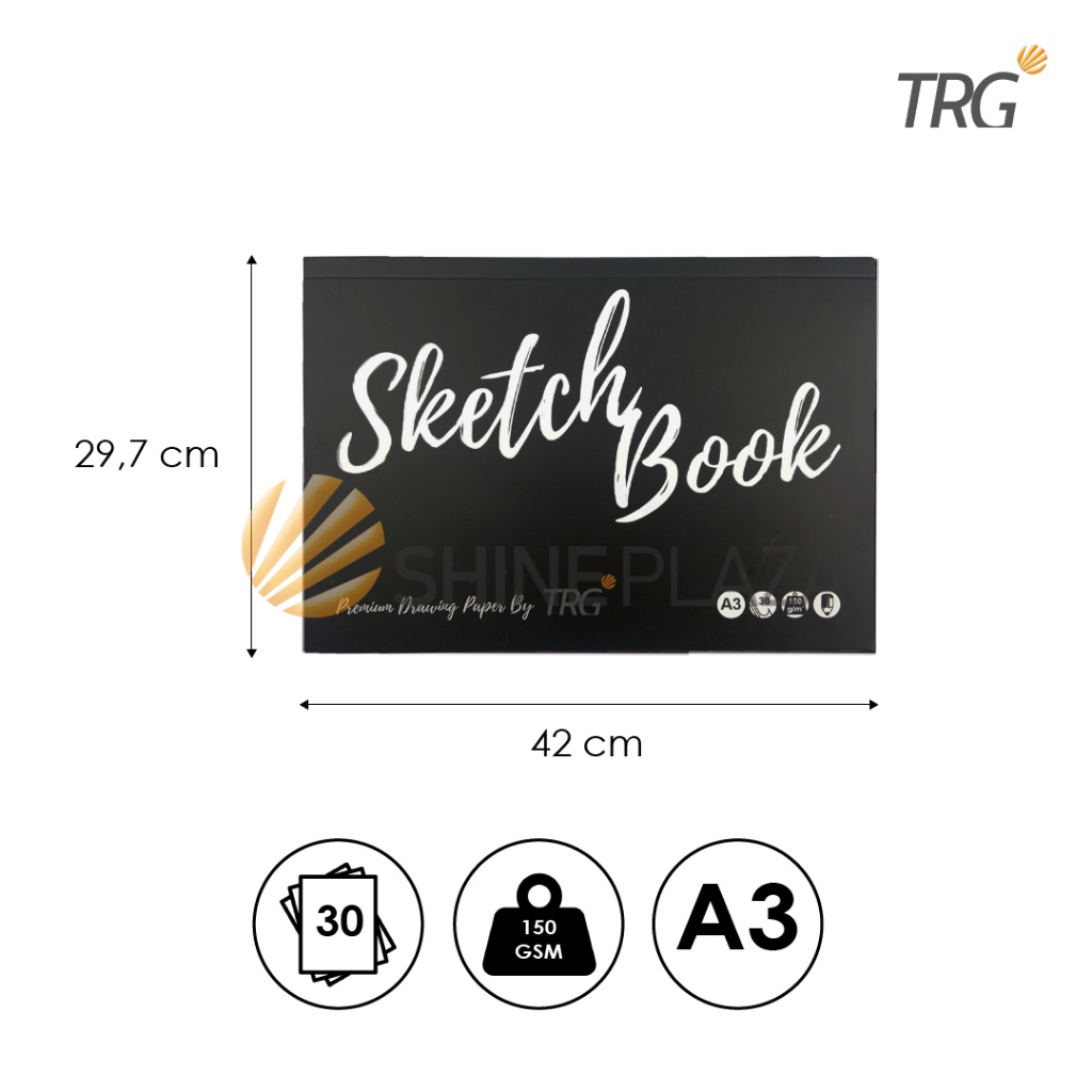 

IK! TRG Sketchbook Sketch Drawing Book A3 150gsm SKBK-21-A3 - Kertas Buku Gambar & Sketsa 150 gsm