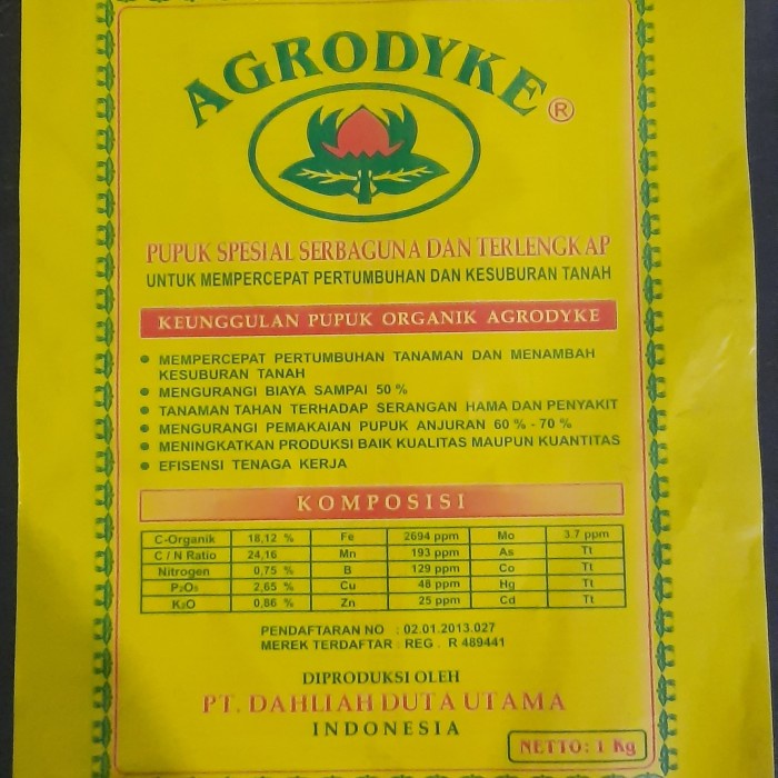 BEST PUPUK AGRODYKE RAMAH LINGKUNGAN