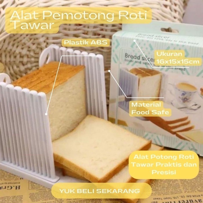 MacamKita- Alat Pemotong Roti Tawar Mesin Bread Slicer