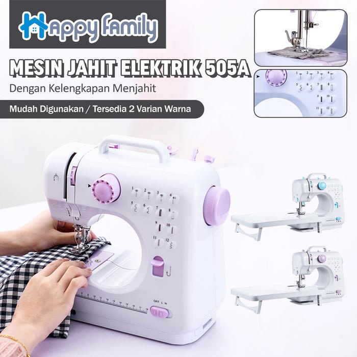 

(HF) Mesin Jahit Mini Portable Type 505A 12Pola Jahitan Mesin Jahit Serbaguna