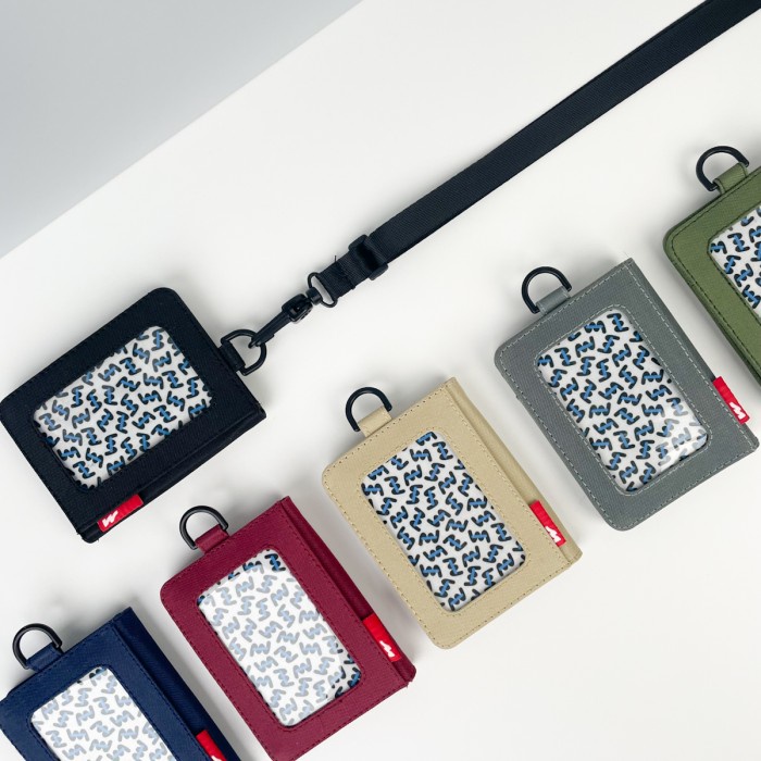 

ID Card Holder Kain Nametag Gantung Dompet Kartu Kalung Wanita Pria