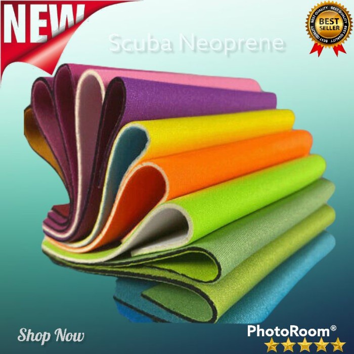 Kain Scuba Neoprene Import _ Bahan Kain Scuba Tebal Neoprene