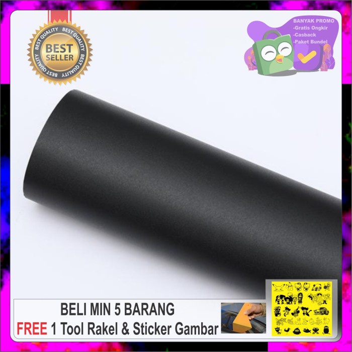 (Expert) Stiker warna hitam doff / Stiker warna hitam mate