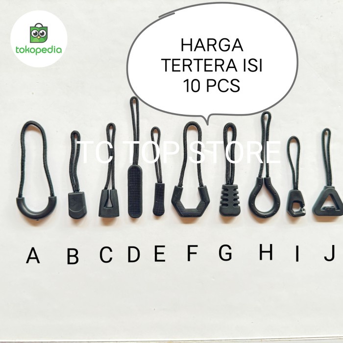 

Puller Tali Resleting Zipper Buckle Aksesoris Tas Jaket Celana
