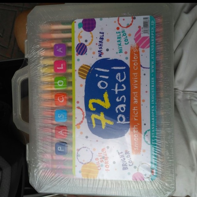 

IK! Crayon pascola 72 warna oil pastel krayon hexagonal