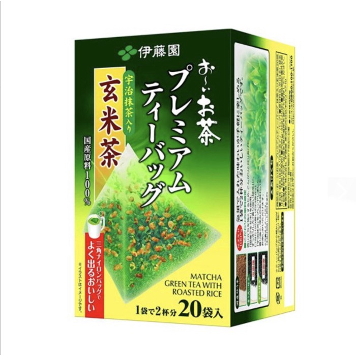 

ITO EN MATCHA GREEN TEA WITH ROASTED RICE ORIGINAL JAPAN (20 TEABAGS)