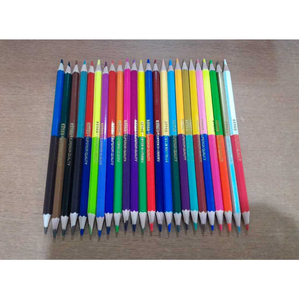 

IK! Pensil Warna KENKO 24 Warna Bi-color CP-24FBC ( 48 Warna Dengan 2 Sisi )