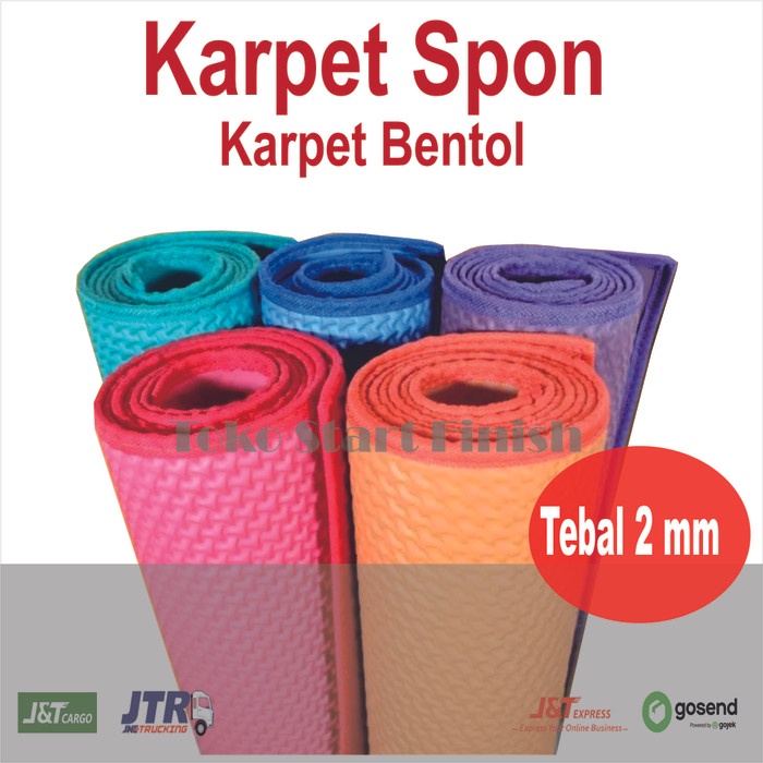 KARPET LANTAI / KARPET BENTOL / KARPET SPONS MERCY / TIKAR SPONS MURAH
