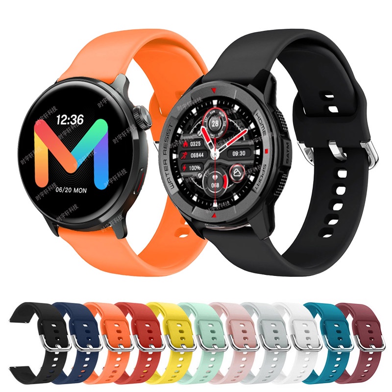 22Mm 20Mm Silicone Wristband For Xiaomi Youpin Mibro X1/A1 Watch Sport Band For Mibro Lite2 / Air /